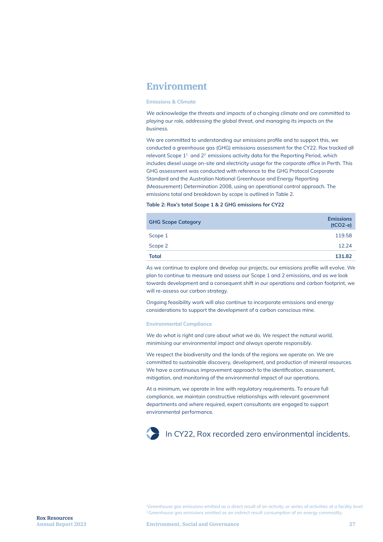 Emissions data extracted from page 27