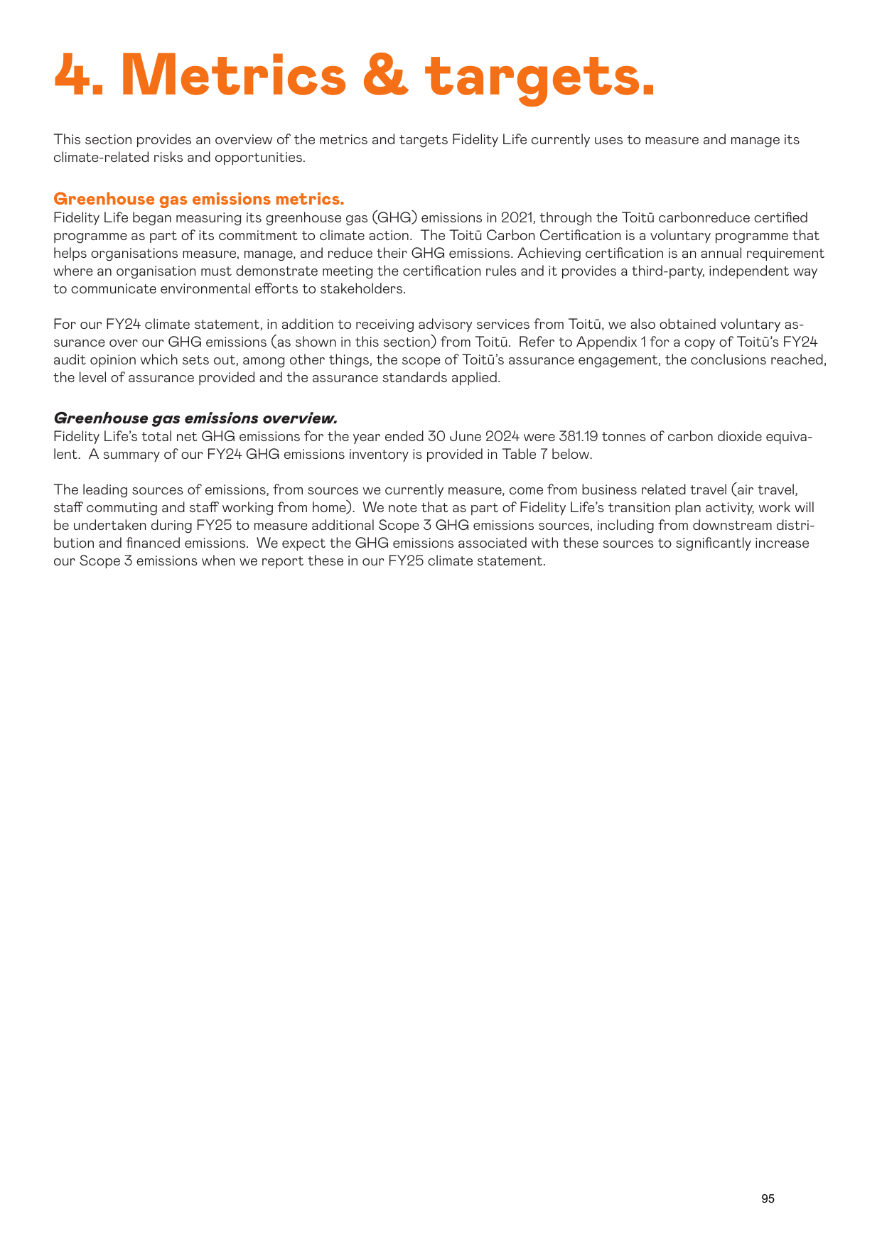 Emissions data extracted from page 95