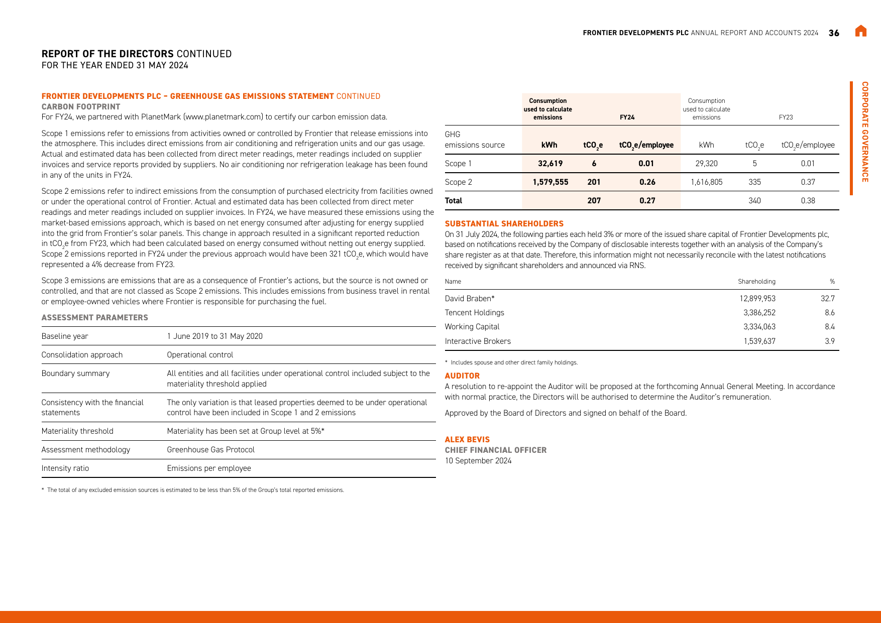 Emissions data extracted from page 38