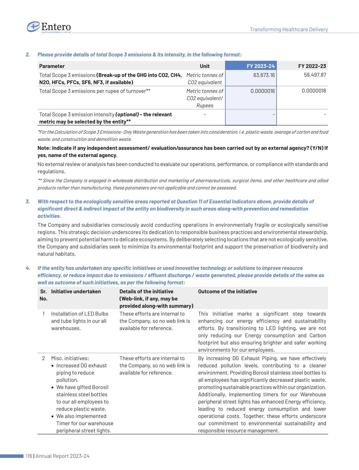 Emissions data extracted from page 118