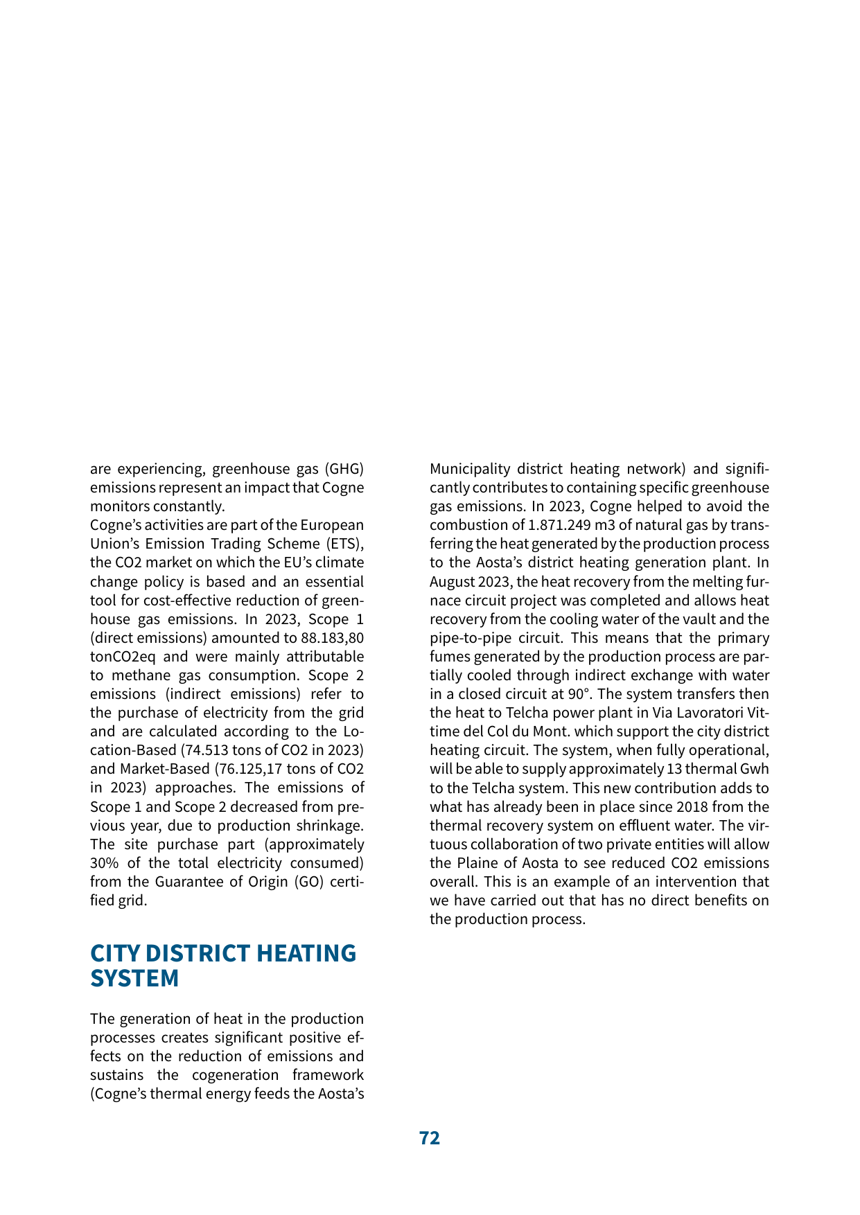 Emissions data extracted from page 72