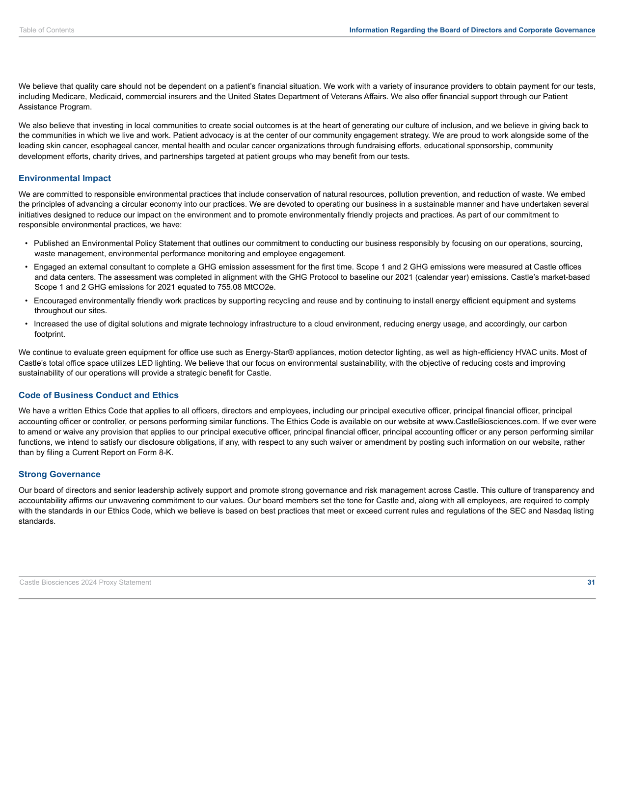 Emissions data extracted from page 40