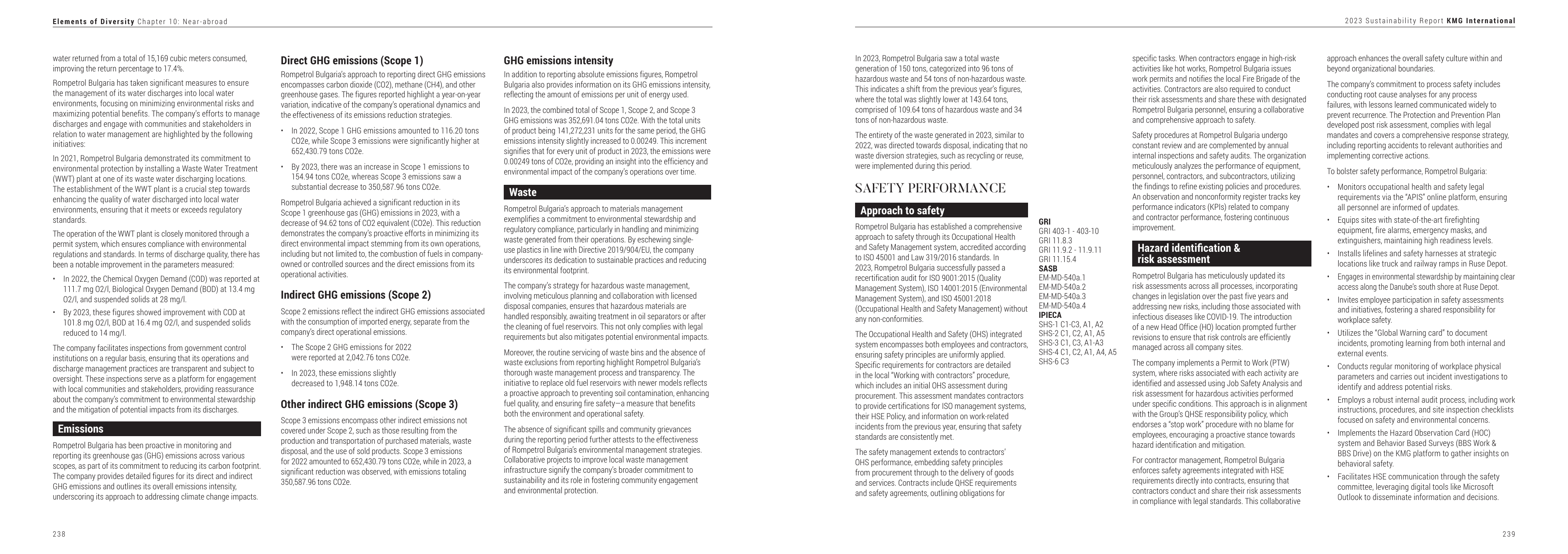 Emissions data extracted from page 121
