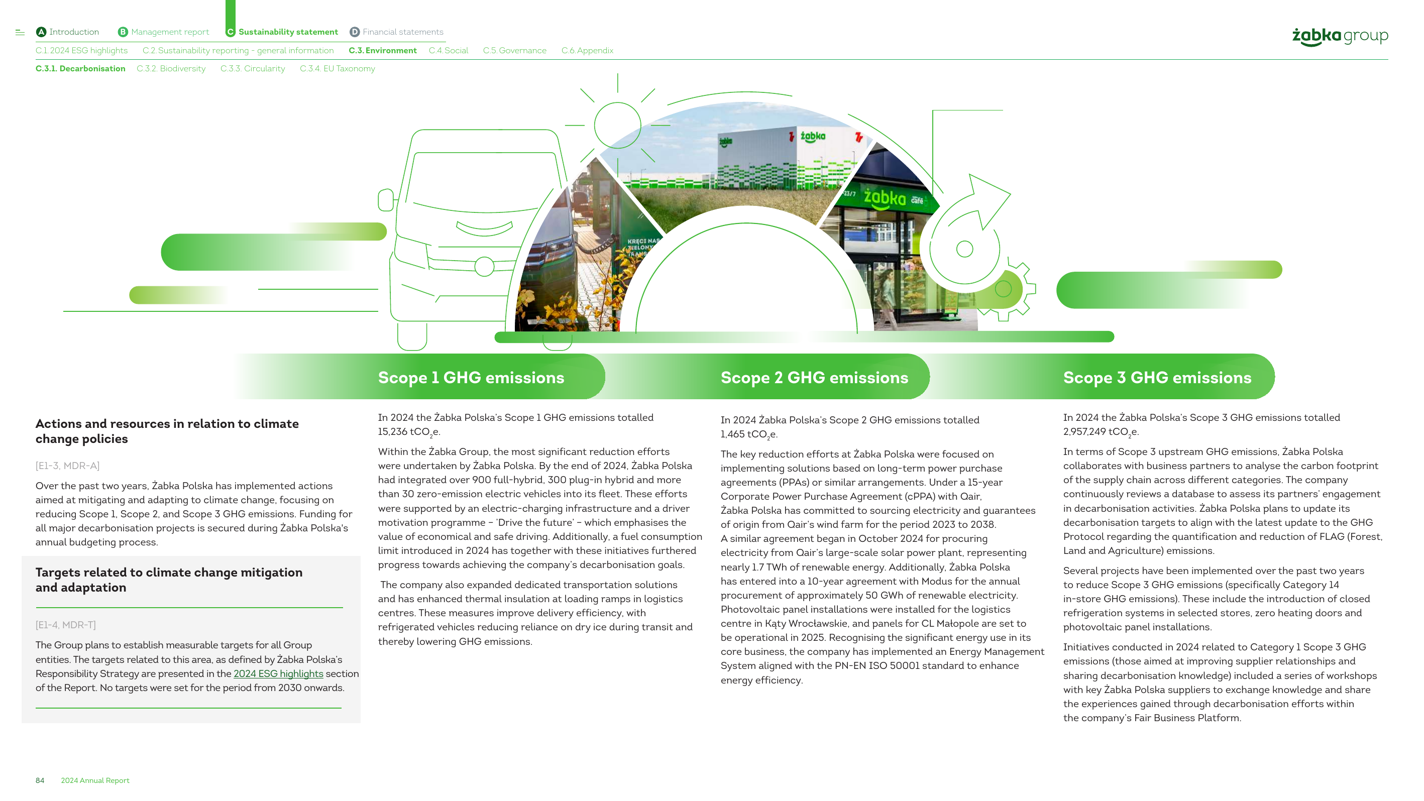 Emissions data extracted from page 84